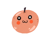 Orange Love Sticker