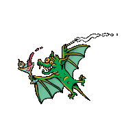 Party Bat Sticker
