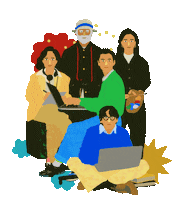 프리랜서 Sticker by kmong