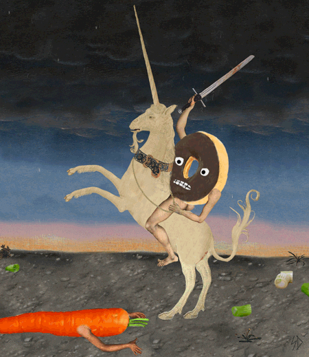 donuts vegetables GIF by Scorpion Dagger