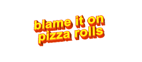 pizza blame it Sticker by AnimatedText