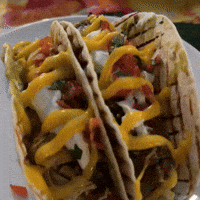 GlitchYrap food yummy tacos taco GIF
