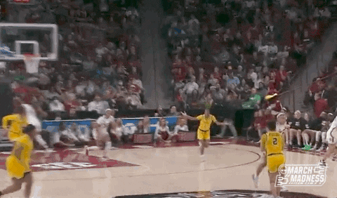 College Basketball Shrug GIF by NCAA March Madness