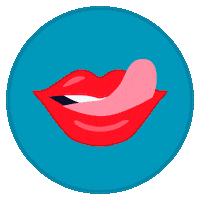Boca Lengua Sticker by Hablemos de Sexo y Amor