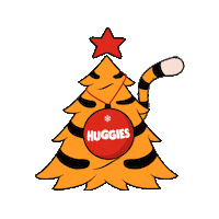Happy Christmas Sticker by Huggies Россия