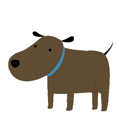 Drobnosti dog illustration artist whatever Sticker