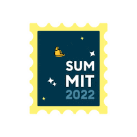 Summit Postcard Sticker by Superpeer