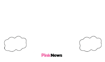 Rainbow Glitter Sticker by PinkNews