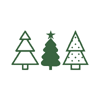 Christmas Trees Sticker by Pin it Co.