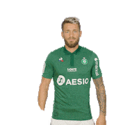 mathieu debuchy celebration Sticker by AS Saint-Etienne