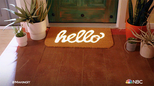 Doormat Hello GIF by NBC