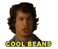 Excited Andy Samberg Sticker by reactionstickers