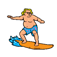 Summer Beach Sticker by DirtyBelgium