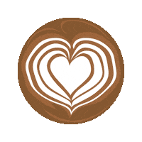 Heart Coffee Sticker by pushandpour