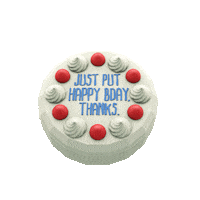 Happy Birthday 3D Sticker by chrislumain