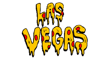 Las Vegas Pizza Sticker by deladeso