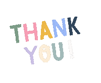 Thank U Love Sticker by Elisa Falchini