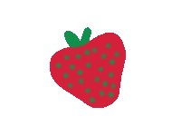 Isabelcanvas happy food summer red Sticker