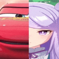 Girl Staring GIF