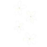 Manilettering white flower flowers spring Sticker
