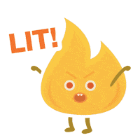 Happy Fire Sticker by NTUC Singapore