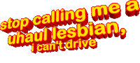 Orange Stop Calling Me Sticker by AnimatedText