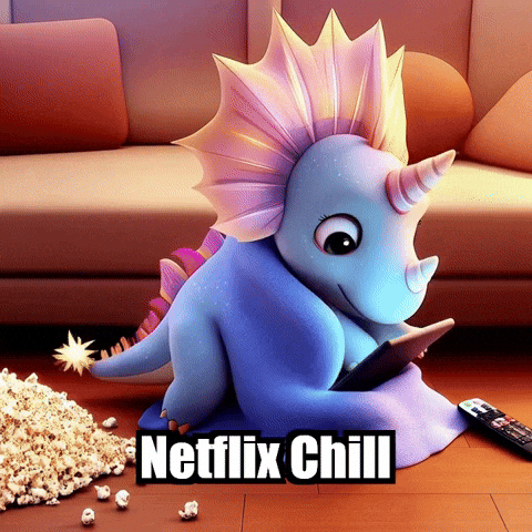 Relax Bingewatching GIF by Divineasaur