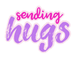 Hugs Stay At Home Sticker