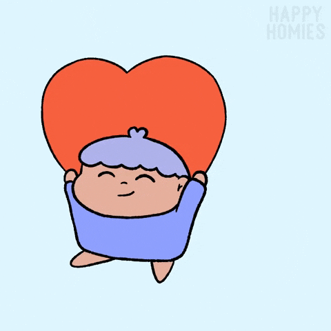 Heart Love GIF by Happy Homies