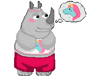 minuri fitness fit crossfit unicorn Sticker
