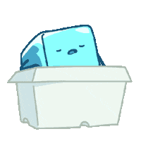 Cubemelt sleepy emote melt cubemelt Sticker