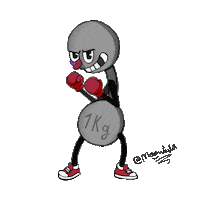 Work Out Fight Sticker