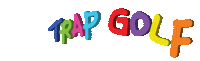 TrapGolf golfer birdie spray paint top golf Sticker