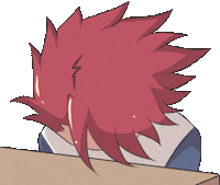 Frustrated Head Sticker by Jin