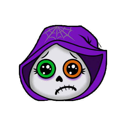 Sad Halloween Sticker by Colitis Ninja