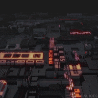 pislices loop 3d trippy red GIF