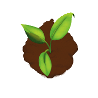 Viskogen trad julklapp välgörenhet plantera träd Sticker