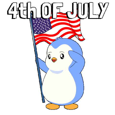 United States Penguin Sticker by Pudgy Penguins