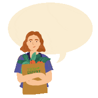 Tazedirekt yemek organik alisveris lezzetli Sticker