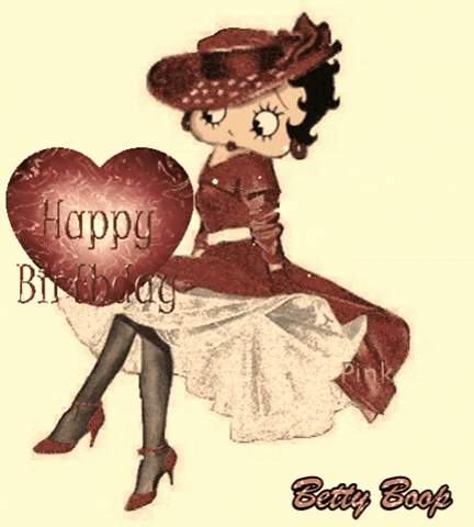peggyhayestumlin giphygifmaker giphyattribution betty boop happy birthday heart twinkle GIF