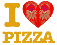 I Love Pizza Sticker by Grow Hospitality