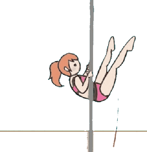 poledancerilustra giphyupload pole poledance exotic Sticker