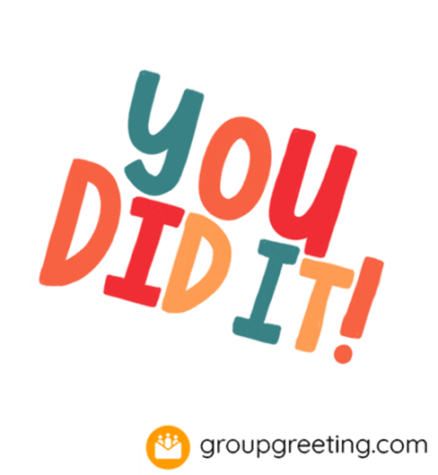 GroupGreetingcards giphyupload congrats you did it groupgreeting Sticker