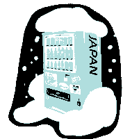 rhythmjapanpow snow japan skiing snowboard Sticker