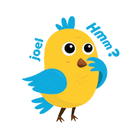 Bird Think Sticker by Joel.Idn