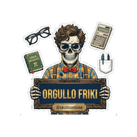 Skull Nerd Sticker