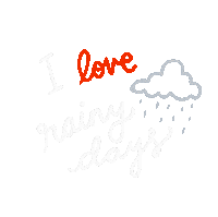 chicabeingme rain cloud weather umbrella Sticker