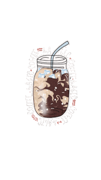 Iced Coffee Sticker