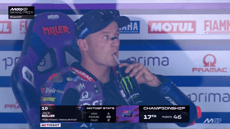 Jack Miller Drinking GIF by MotoGP™