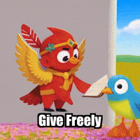 Sharing Generosity GIF by The Cardinal Virtue